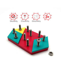 Load image into Gallery viewer, Skola Toys Mosaic Nuts &amp; Bolts 