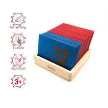 Load image into Gallery viewer, Skola Toys Sandpaper Tracing Hindi Letters