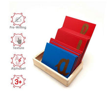 Load image into Gallery viewer, Skola Toys Sandpaper Tracing English Cursive Letters