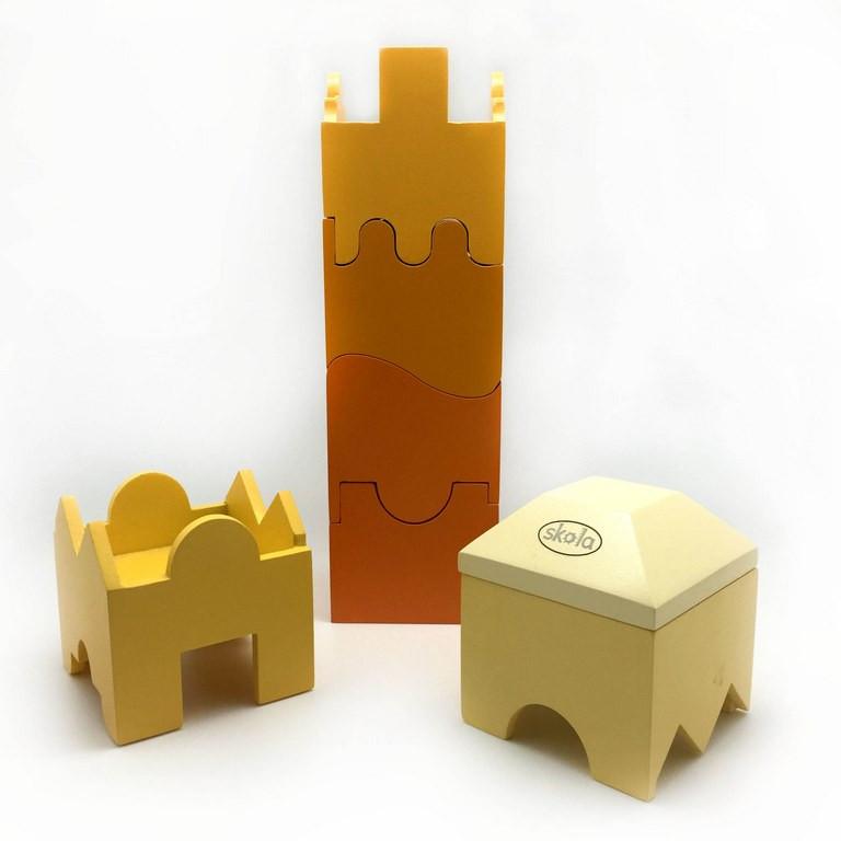 Skola Toys Jigsaw Tower Yellow Colour Gradation