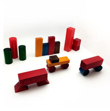 Load image into Gallery viewer, Skola Toys Wooden Dyed Building Blocks