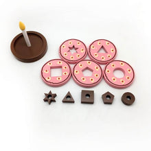 Load image into Gallery viewer, Skola Toys Geometry Cake - Stack &amp; Learn Geometry