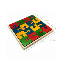 Load image into Gallery viewer, Skola Toys Locking Blocks - Interlocking Jigsaw Puzzle